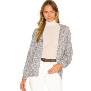 NWT Lovers‎ And Friends Chunky Mindy Cardigan OPEN FRONT RAINBOW SIZE S sweater